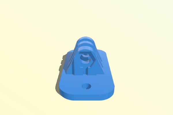 DJI F450 GoPro _ SJ4000 Action Camera mount | 3d print model