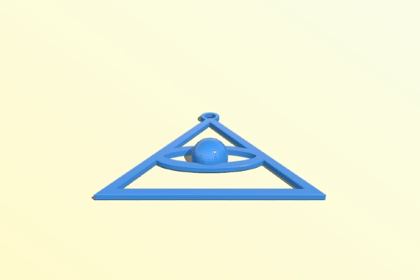 All Seeing Eye Pendant | 3d print model
