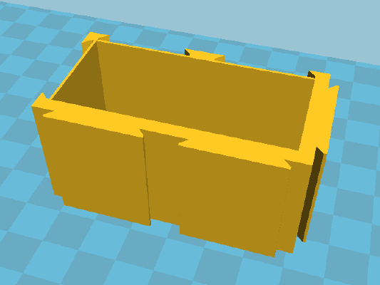 Expandable Dovetail Container System | 3d print model