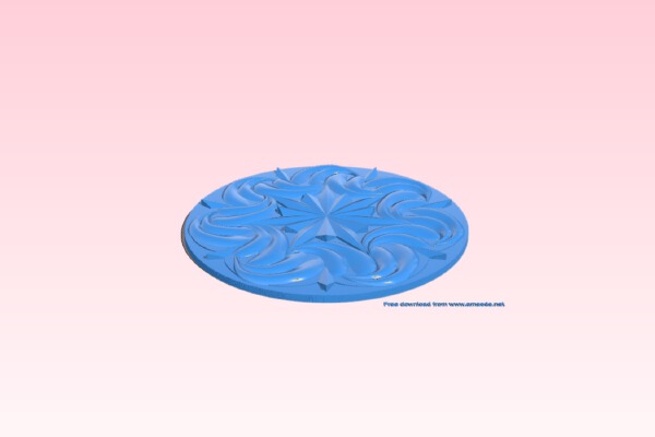 Flower pattern circle | 3d print model