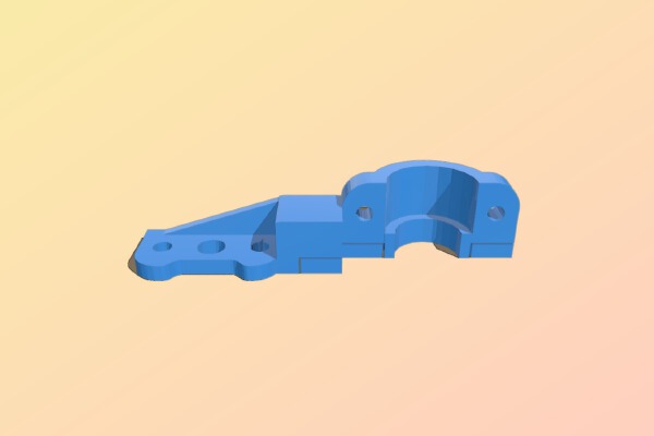 e3dv6 adapter flsun i3 bltouch | 3d print model