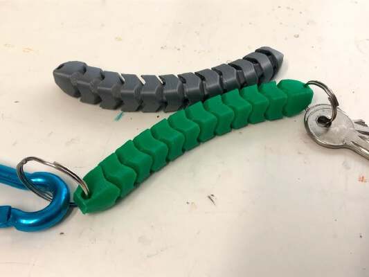 Snake Keychain | 3d print model