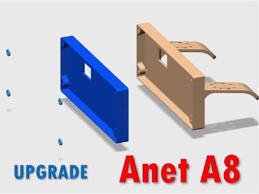 ANET A8 LCD Rear (back) Cover with Cable Holder | 3d print model