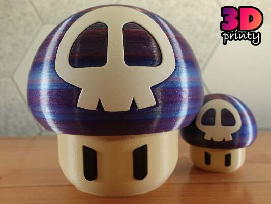 Giant Simple Twist Open Poison Mushroom | 3d print model