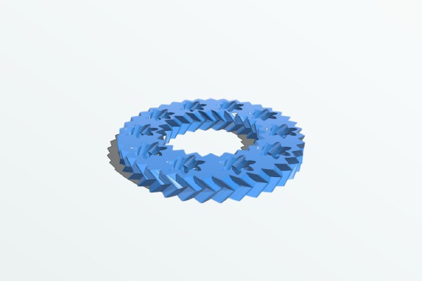 2.5mm clearance gear bearing | 3d print model