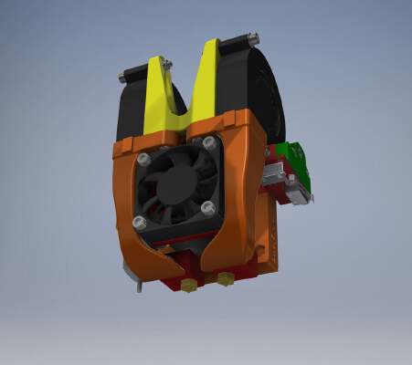 Flyingbear Tornado New Head for E3D Chimera(Original or Clone) | 3d print model