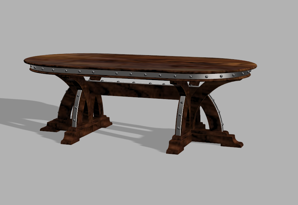 oval dining table