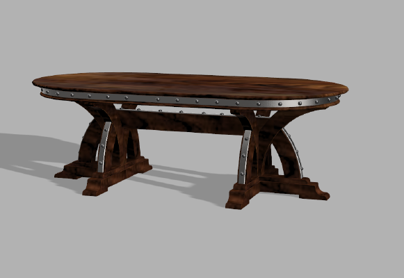 oval dining table | 3d print model