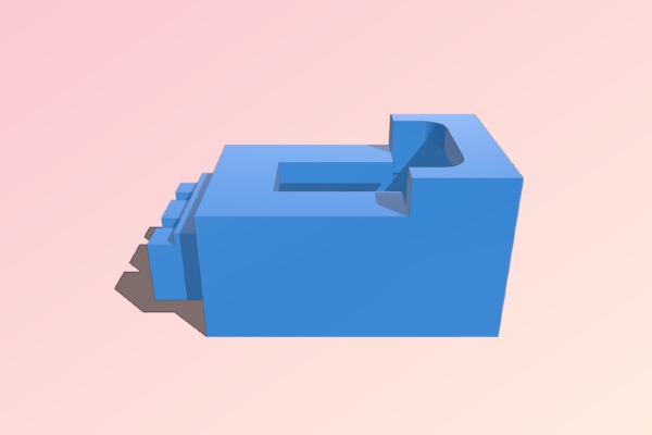 2 Pin Locking molex female | 3d print model