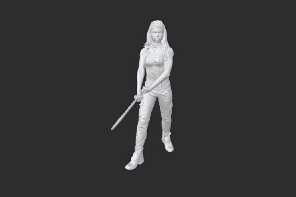 female hunter 3d model | 3d print model