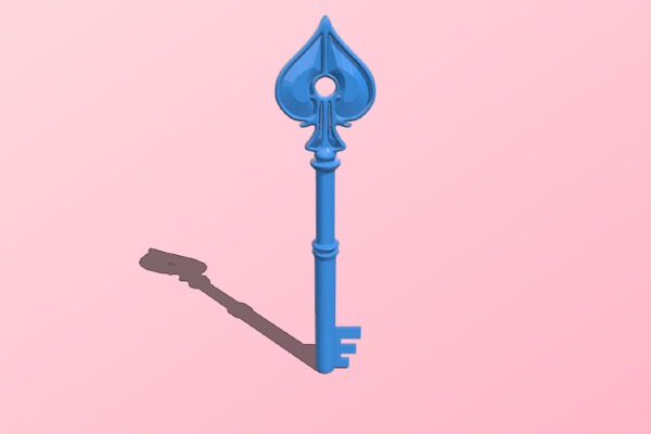 Resident Evil 2: spade key | 3d print model