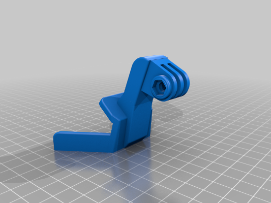GoPro Click-on camera mount for Fox Proframe MTB helmet | 3d print model