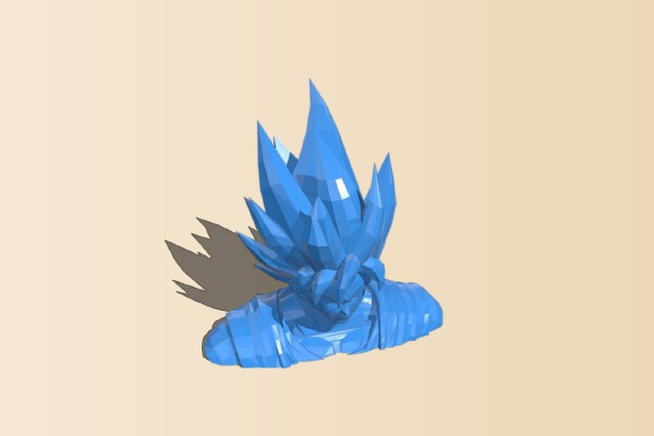 Goku SSB Bust | 3d print model
