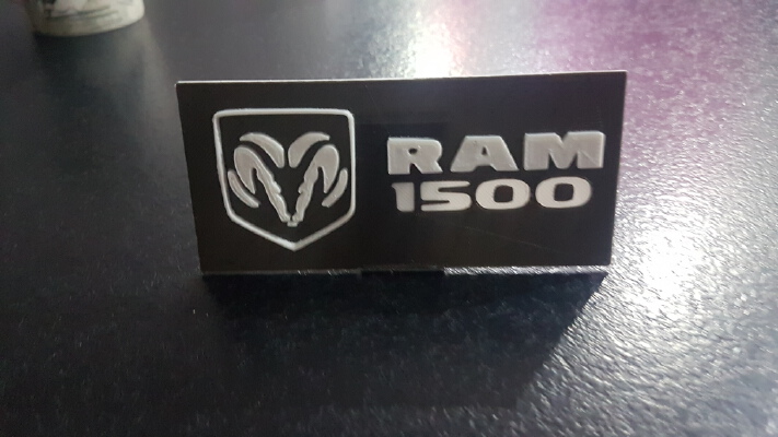Dodge Ram 1500 Logo Sign | 3d print model