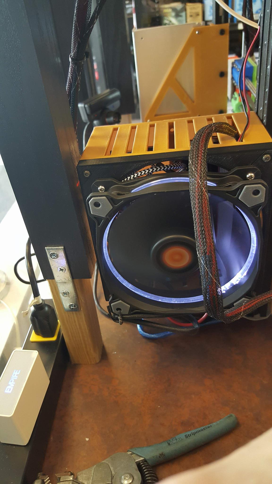 AM8 Housing for Arduino + Ramps + Raspberry Pi B+ with 140mm Fan