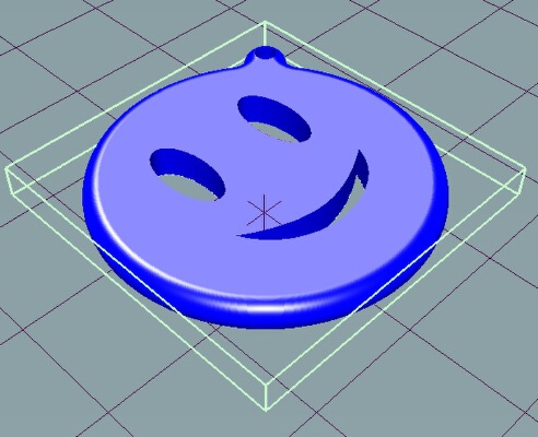 Smiley Face Emoji Keychain | 3d print model