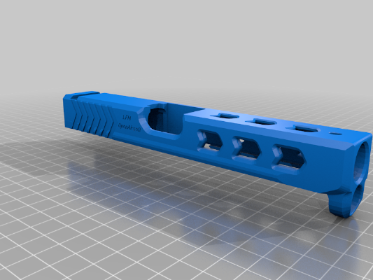 Airsoft Glock 17 Slide MKIII (Pattern A*) | 3d print model