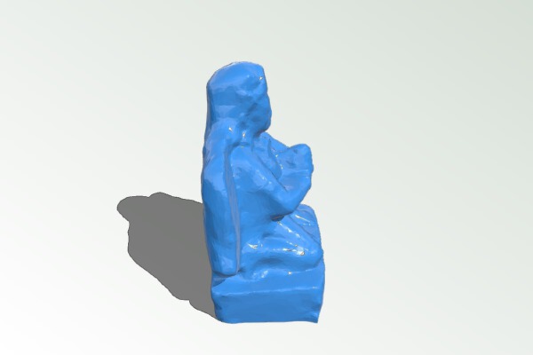 God Vishnu's Mount, Garuda, Kneeling with Hands in Gesture of Adoration (Anjalimudra), 14th century | 3d print model