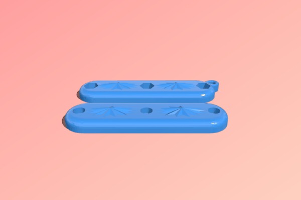 Swiss army key knife - double star | 3d print model