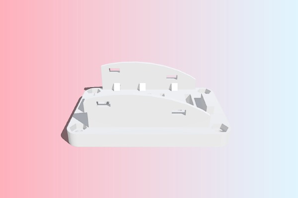 FPV dock for a diversity video receiver module (no cover, TBS Fusion) | 3d print model