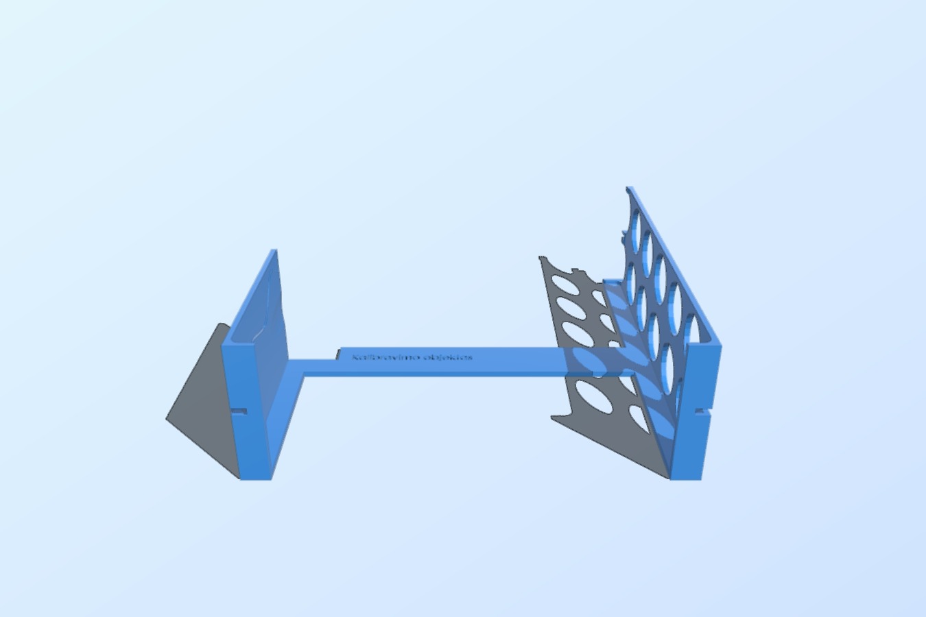 Large calibration object with caliper hooks