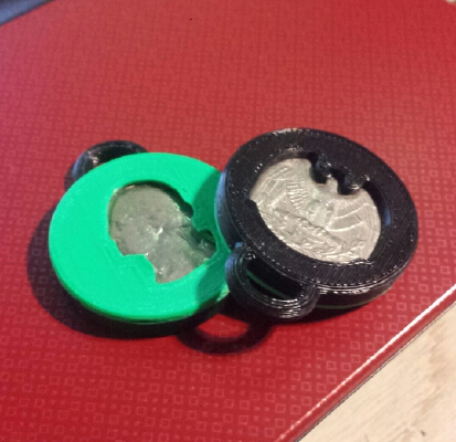 Heads or Tails - Washington Quarter - Coin Toss Case | 3d print model