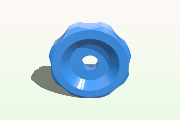 Fingerwheel M8 Nut _ Handrad M8 Mutter | 3d print model