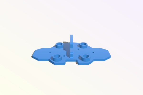 Reptile S800 motor mount w_ inserts | 3d print model