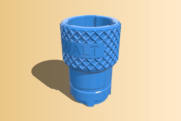 osVAC DeWalt™ AirLock™ Adapter | 3d print model