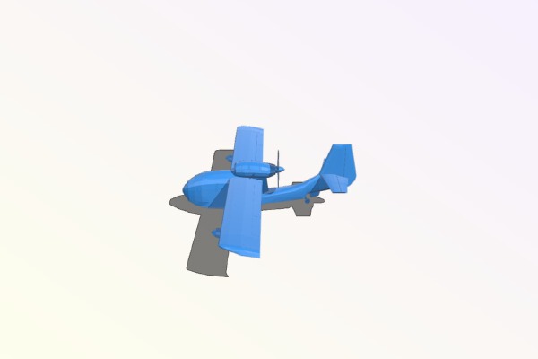 Republic RC-3 Seabee | 3d print model
