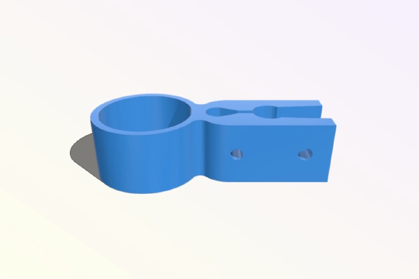 Unbreakable Prusa Z-rod stabilizer constraint (push on, retrofittable) | 3d print model
