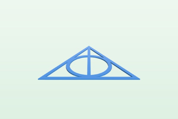 Harry Potter Deathly Hallows symbol - HUGE | 3d print model