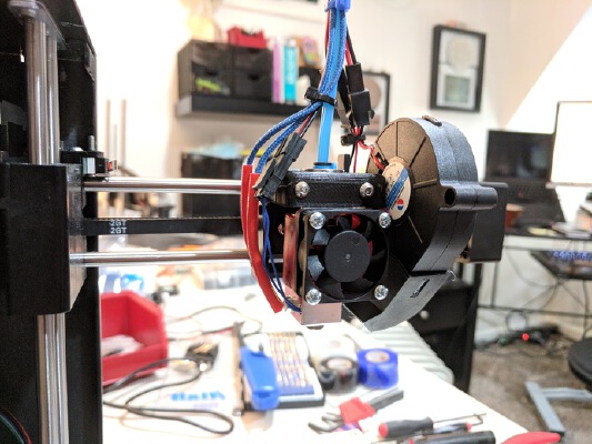 E3D_Blower Mount for MP Select Mini | 3d print model