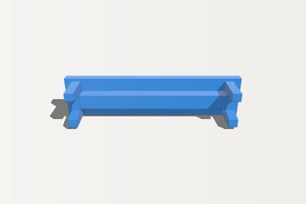 Wooden Bench | 3d print model
