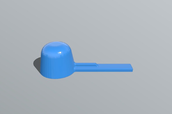 25 cubic millimeter powder scope | 3d print model