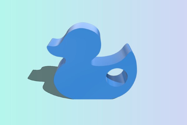 Duck Keychain | 3d print model
