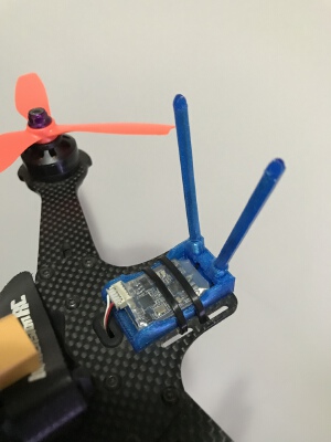 Antenna mount for FrSky XSR receiver | 3d print model