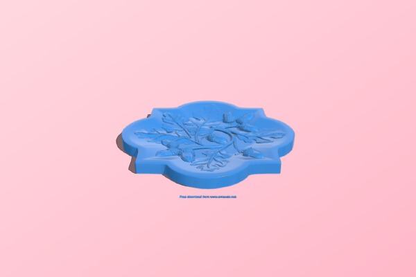 Chestnut branch pattern | 3d print model
