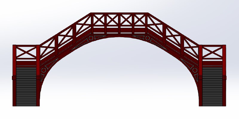 Hogsmeade - Goathland Footbridge OO gauge (1:76) - Harry Potter | 3d print model