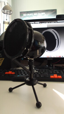 blue snowball popfilter | 3d print model