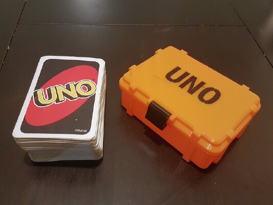 Rugged box for UNO game card | 3d print model