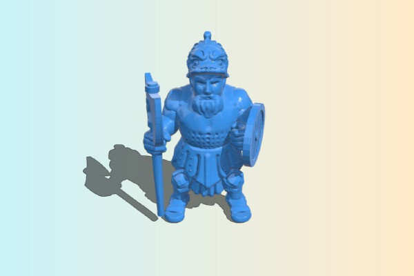 Man dwarf guard | 3d print model
