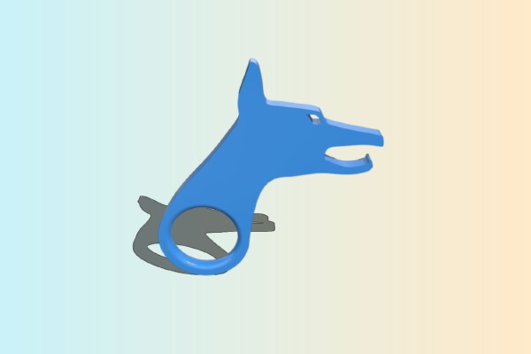 doberman bottle opener | 3d print model