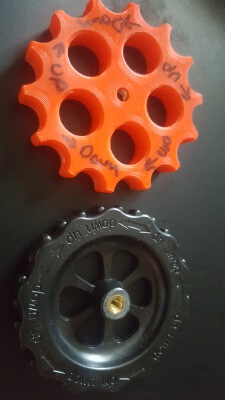 Ender 3, Bed Level Knobs with Captured Nylon Lock Nut | 3d print model