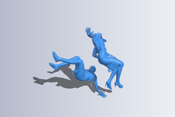 Women mannequin lying | 3d print model