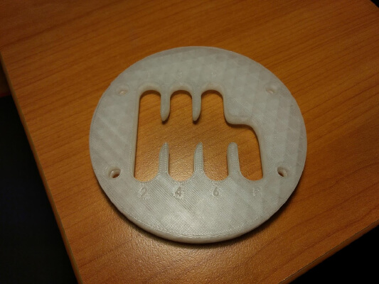 TH8A 6R Shifter Plate | 3d print model