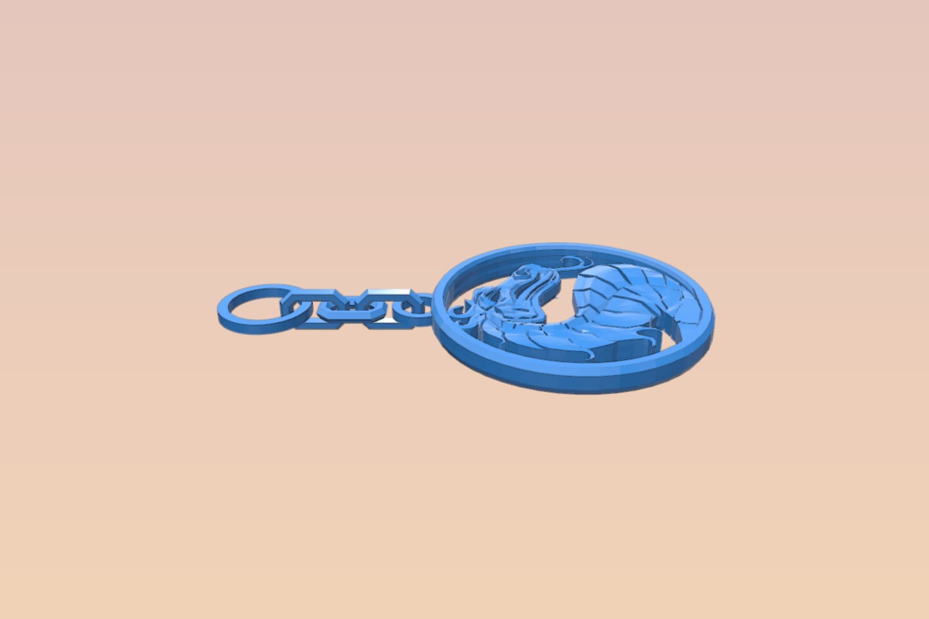 Dragon emblem keychain