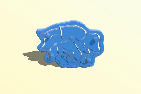 Pink Flower | 3d print model