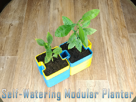 Self-Watering Modular Planter | 3d print model