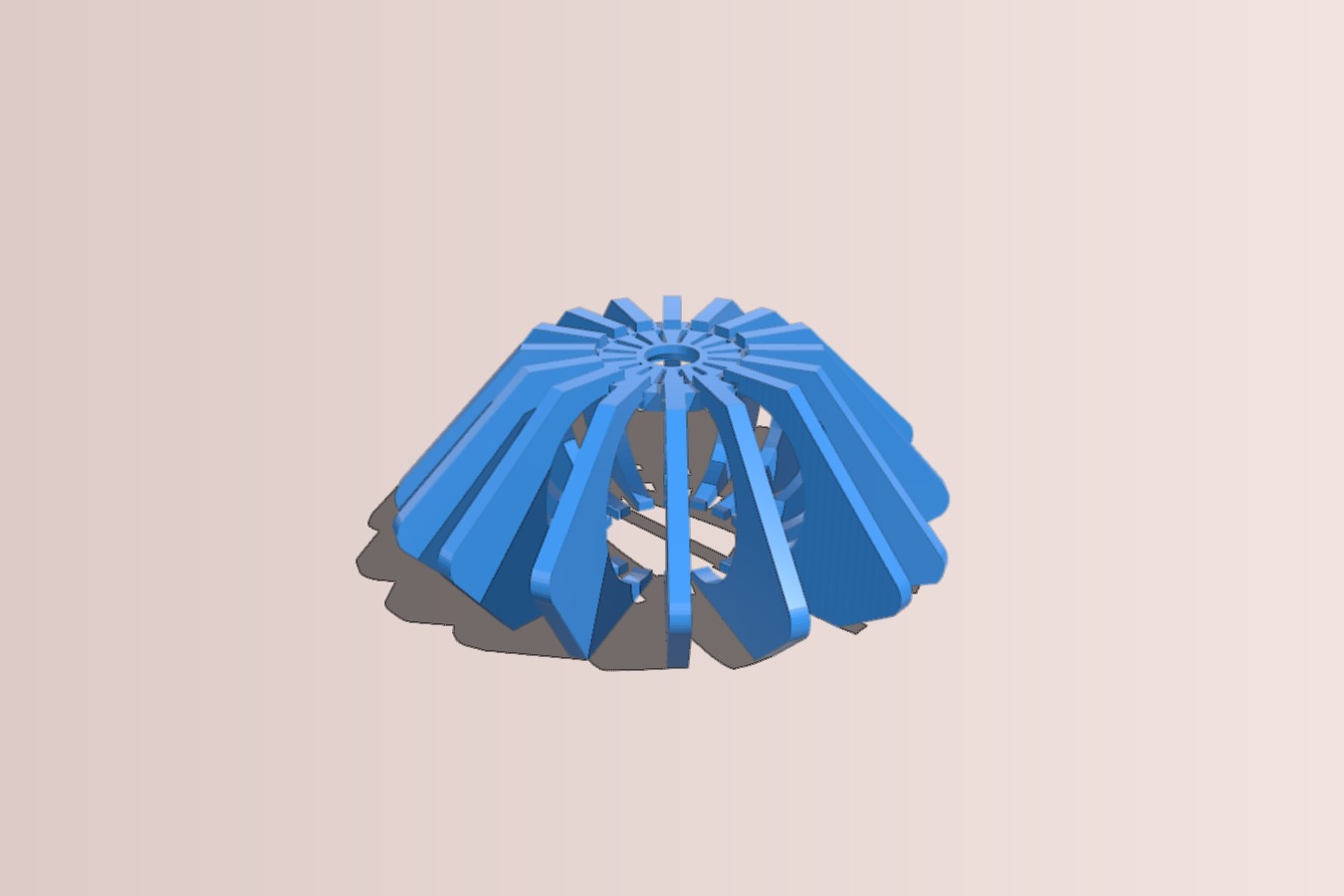 Wave lamp shade